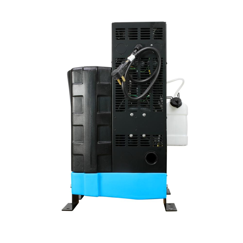 Mytee Escape Black and blue industrial machine on a white background