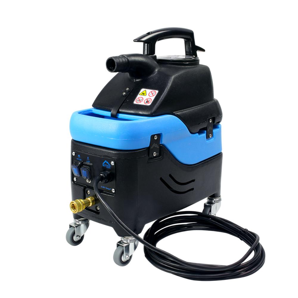 Mytee s300h tempo heated extractor Blue and black industrial cleaning machine on a white background