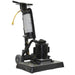 Heavy duty black floor scrubber with square head attachment 