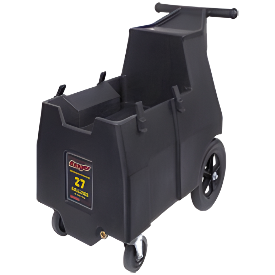 RotoVac CFX Black Hole Dock Black tool cart with a visible brand logo on a white background