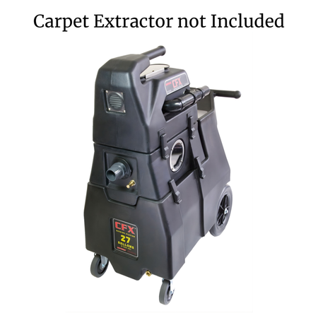 RotoVac CFX Black Hole Dock Gray carpet extractor dock with 'CFX' branding on a white background