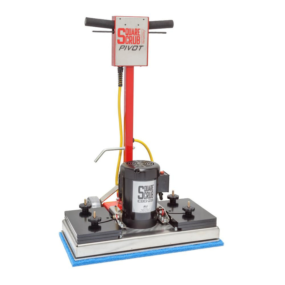 Square Scrub Pivot floor scrubber on a white background