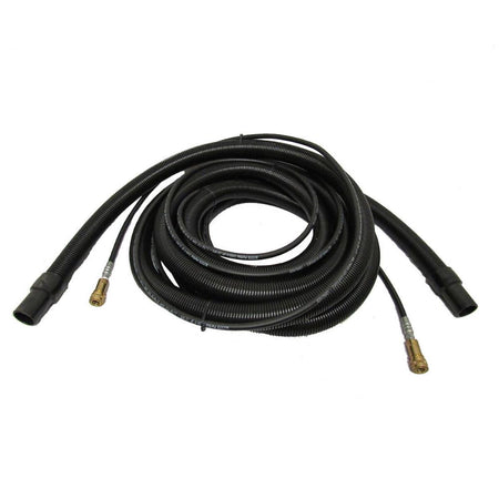 25 foot black hose set for carpet extractor. Pressure and vacuum hosing. 