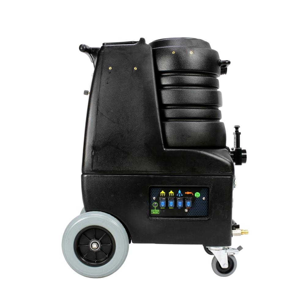 carpet cleaners mytee breeze Black floor cleaning machine with digital display on a white background