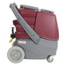 right side view of red and grey extractor with no attachments