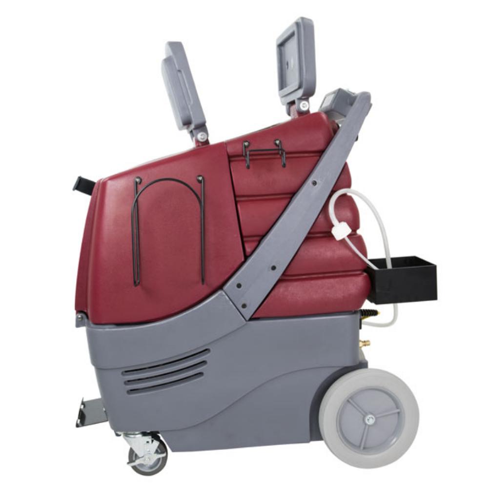 Left side view of total restroom system with no attachments and top two lides open